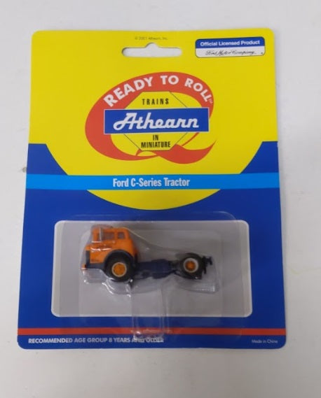 Athearn 02709 HO Scale Orange Roadway Ford C-Series Tractor