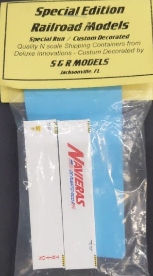 Railroad Models 605/606 N Triton & Navieras 40' Refrigerated Containers