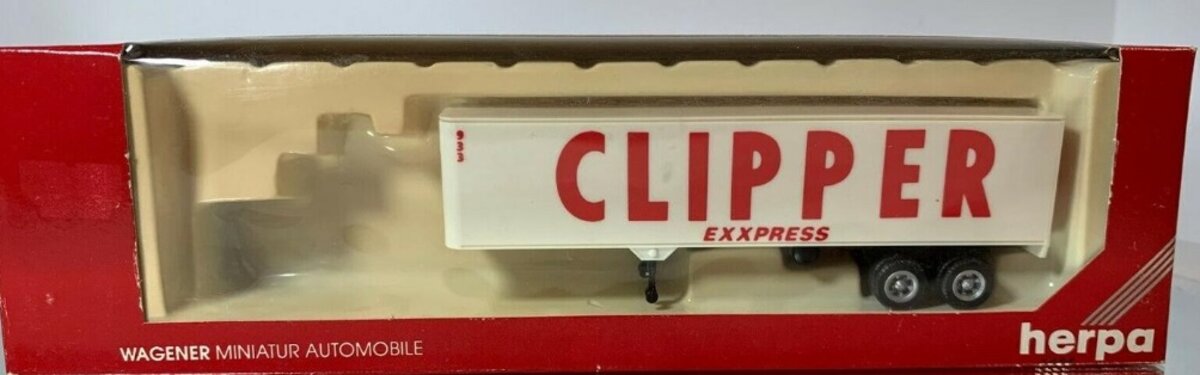 Herpa 6041 HO Clipper Exxpress 40' Van Trailer