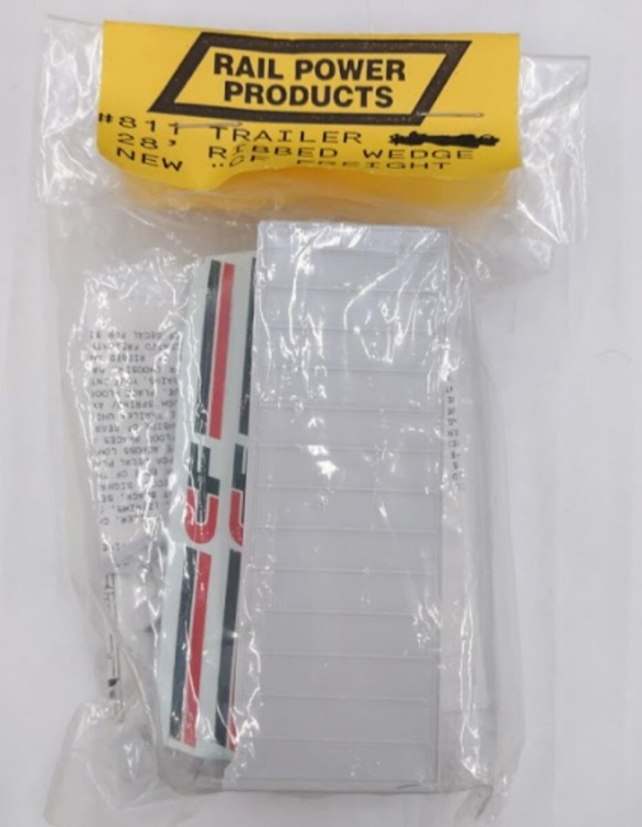 Rail Power 811 HO 28' CF Freight Ribbed Wedge Trailer Kit