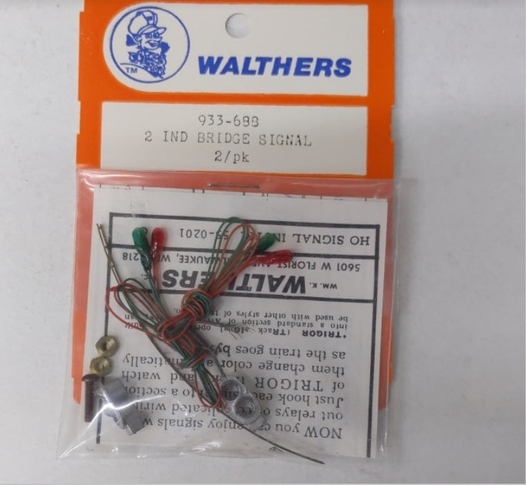 Walthers 933-688 HO 2 IND Bridge Signal Kit (Pack of 2)