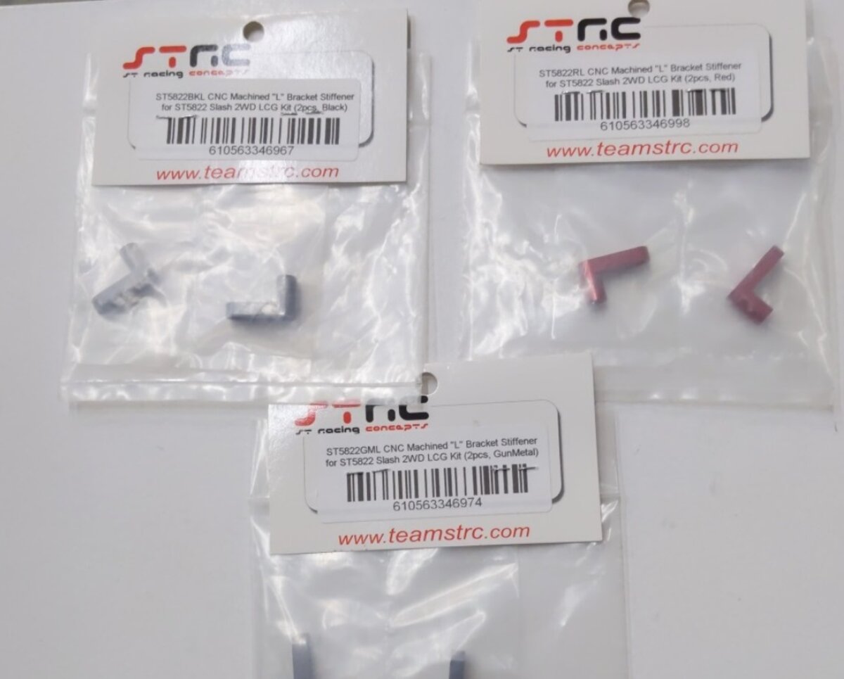 ST Racing Concepts L-1 Lot of 3 CNC Machined L Bracket Stiffener