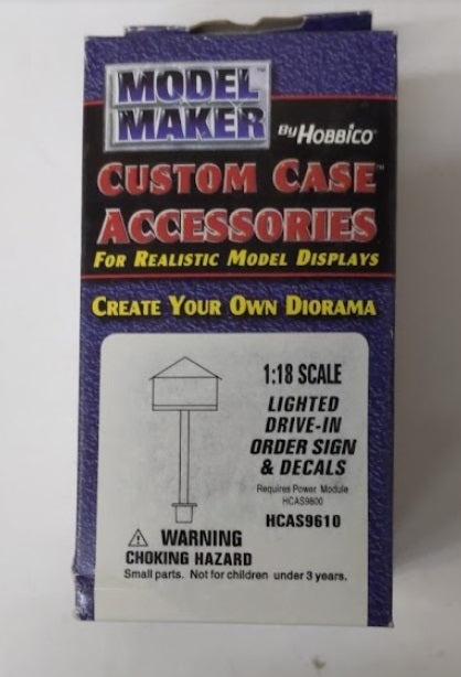 Hobbico HCA9616 1:18 Model Maker Rectangular Lighted Sign & Decals
