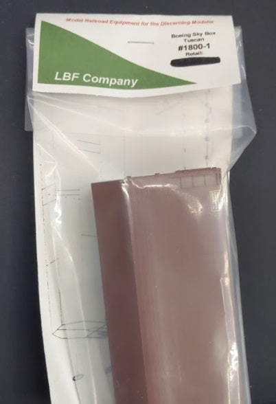 LBF Company 1800-1 HO Boeing Sky Box Tuscan Kit