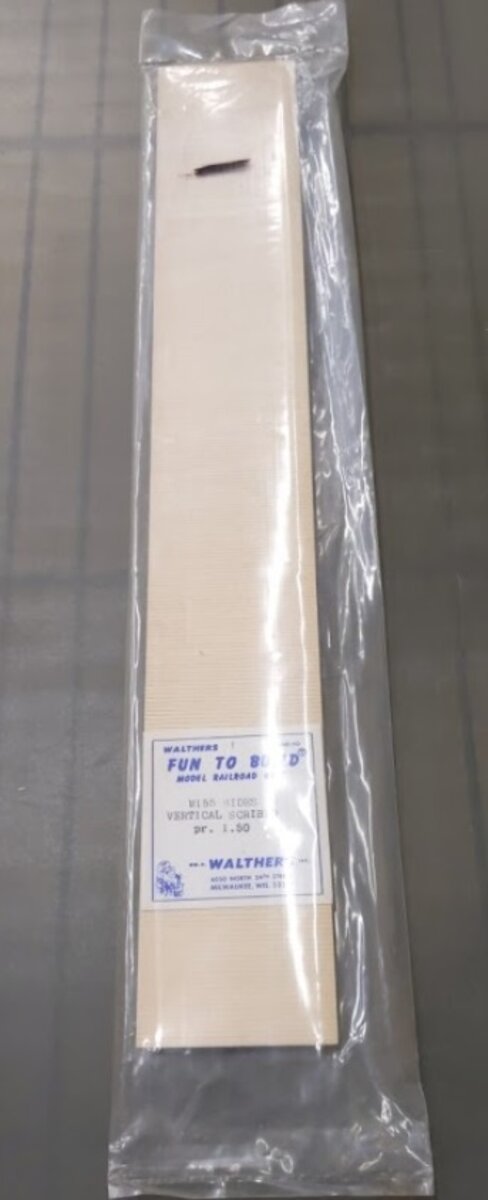 Walthers M155 O Scale Wooden Sides Veritcal Scribed Fun to Build (Pack of 2)