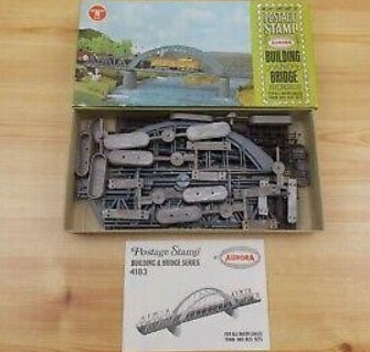 Aurora 4183-200 N Bridge Postage Stamp Plastic Kit
