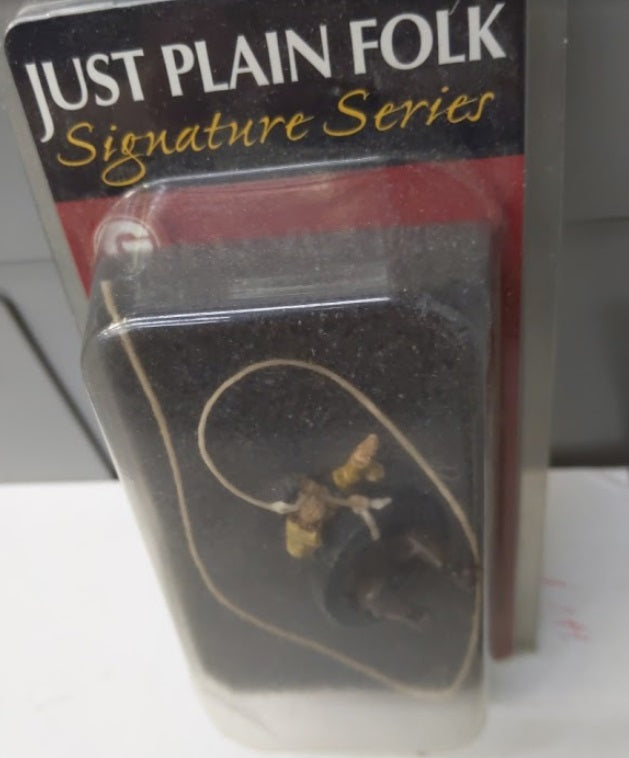 Just Plain Folk O Scale Boy on Tire Swing Figure