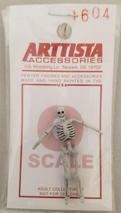 Arttista 1604 O Skeleton Pewter Figure