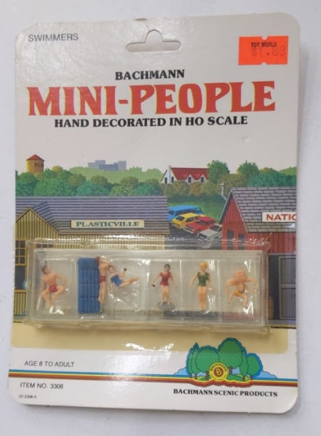 Bachmann 3308 HO Scale Mini-People Swimmers Figures