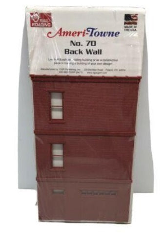 Ameri-Towne 70 O Scale Back Wall Only W/Loading Doorway Kit
