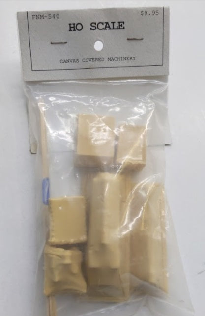 Fine N Scale Products 540 HO Scale Canvas Covered Machinery Unpainted