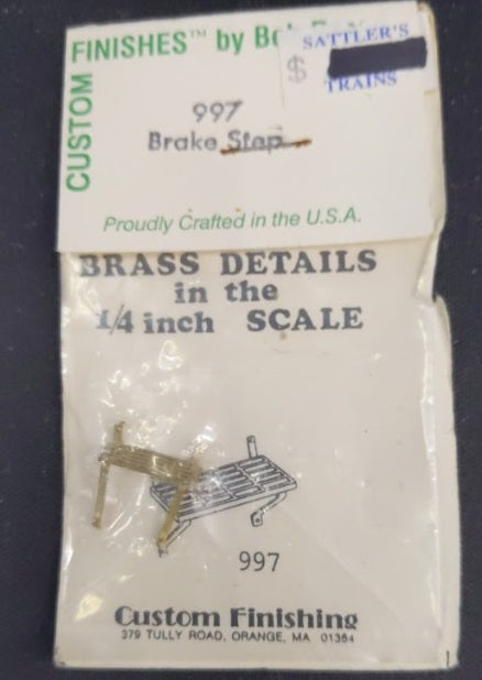 Custom Finishes 997 O Brass Brake Step
