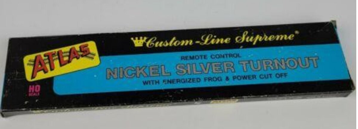 Atlas 270 HO Custom Line Supreme Remote Control Nickel WYE Turnout