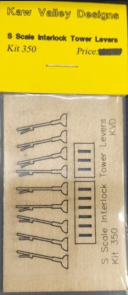 Kaw Valley Scale Models 350 S Interlock Tower Levers Kit
