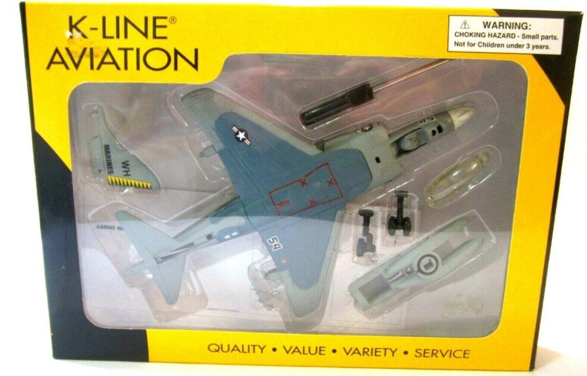 K-Line Aviation O Scale Harrier Fighter Plane Model Kit