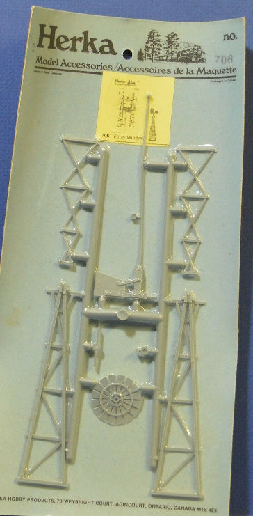 Herka 706 HO Farm Windmill Plastic Kit