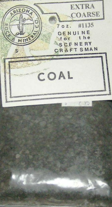 Arizona Rock & Mineral Co. 1135 O Coal - 7 oz. Bag