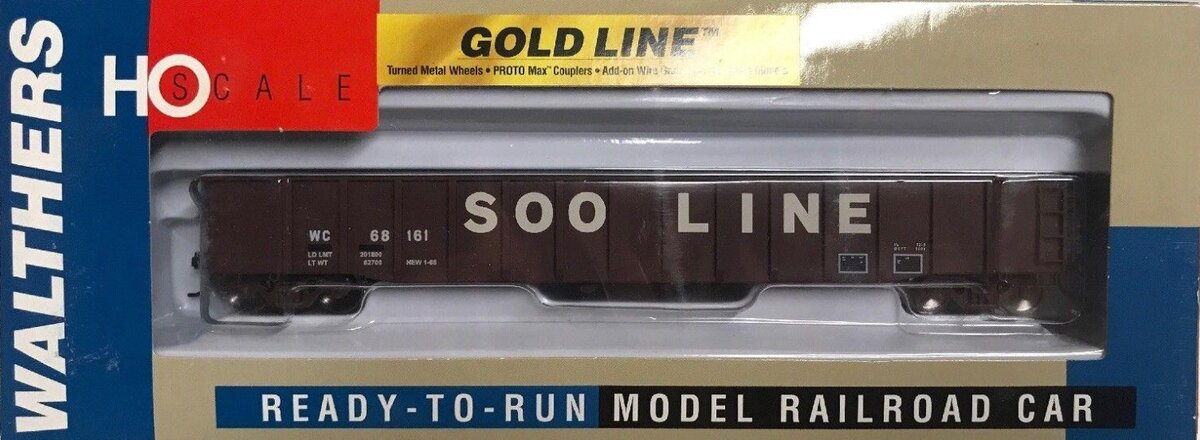 Walthers 932-40270 HO Soo Line 53' Thrall Gondola #68161