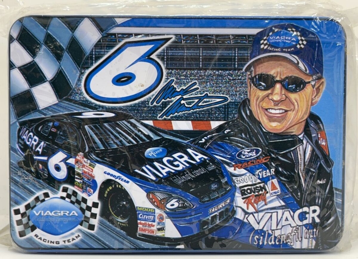 Sam Bass Collectors Mark Martin Car #6 Tin Box