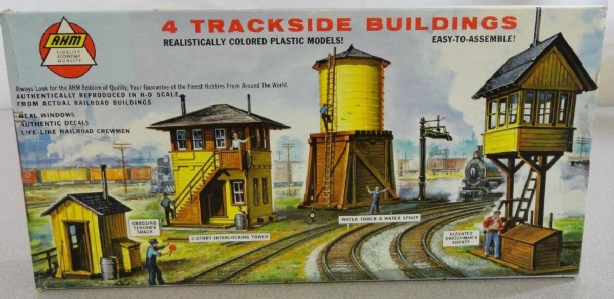 AHM 5843:498 HO 4 Trachside Building Plastic Kit