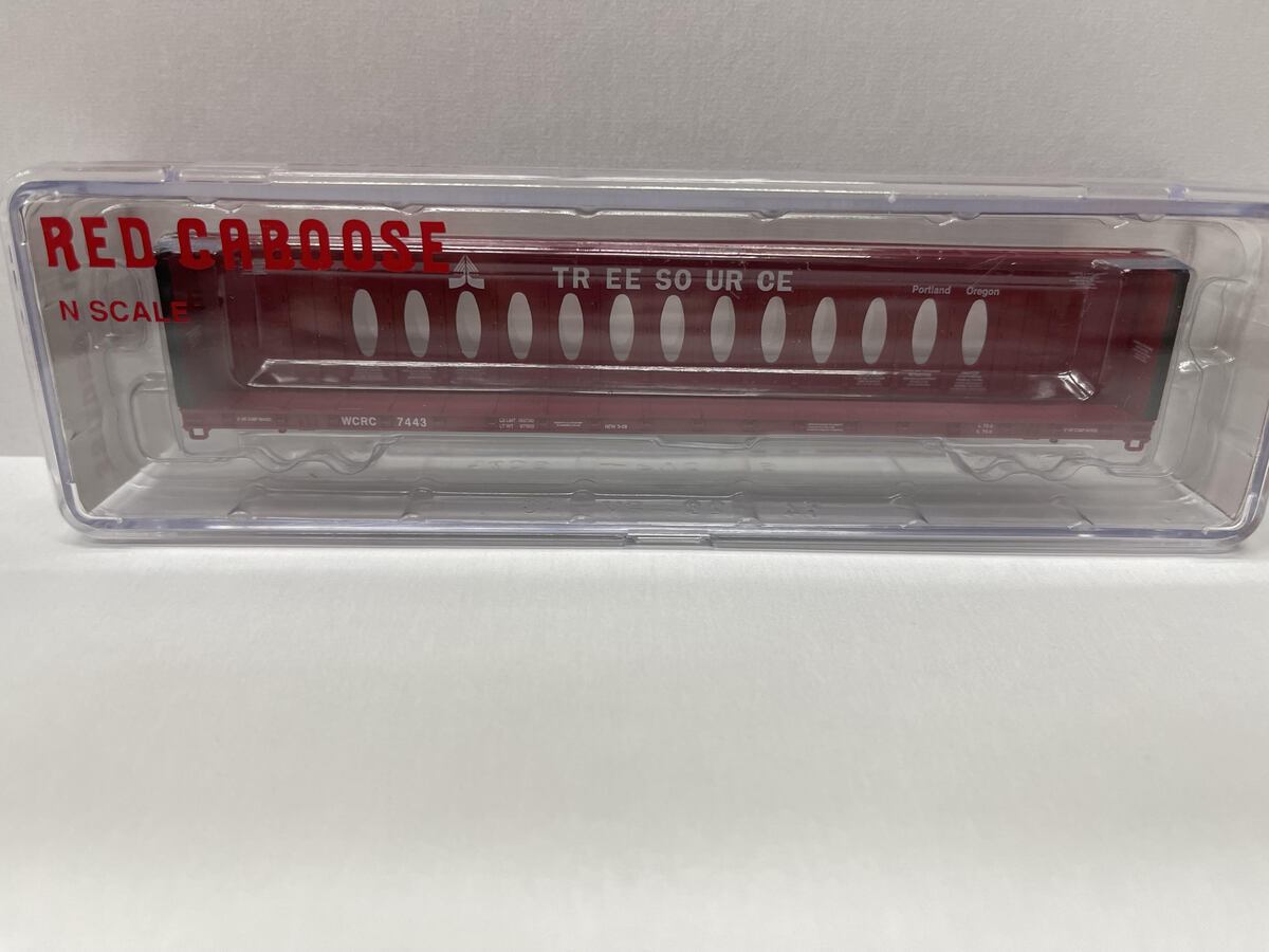 Red Caboose 16625-10 N Tree Source Centerbeam Car #7443 No Wheels No Couplers