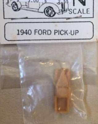 N Scale Railroader N 1940 Ford Pick-Up Resin Kit