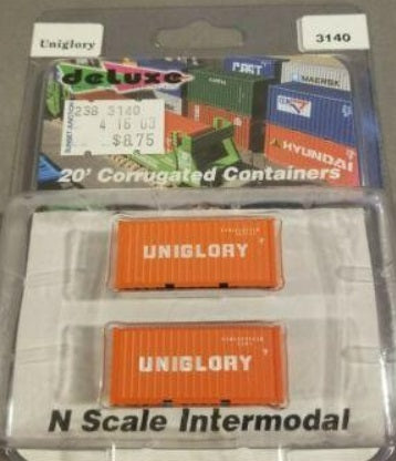Deluxe Innovations 3140 N Uniglory 20' Corrugated Containers (Pack of 2)