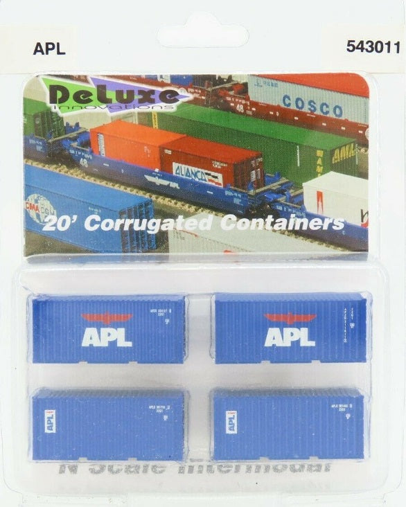 Deluxe Innovations 543011 N APL 20' Corrugated Containers (Pack of 4)