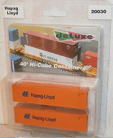 Deluxe Innovations 20030 N Hapag Lloyd 40' Hi-Cube Containers (Pack of 2)