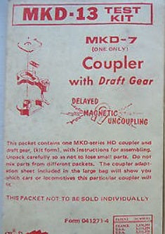 Kadee MKD-13 HO MKD-7 Test Kit Coupler W/Draft Gear