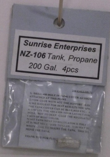 Sunrise NZ-106 N Propane Tank W/Blocks 200 Galon