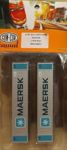 Con-Cor 0004-048012 N Maersk 48' Sea Container (Pack of 2)