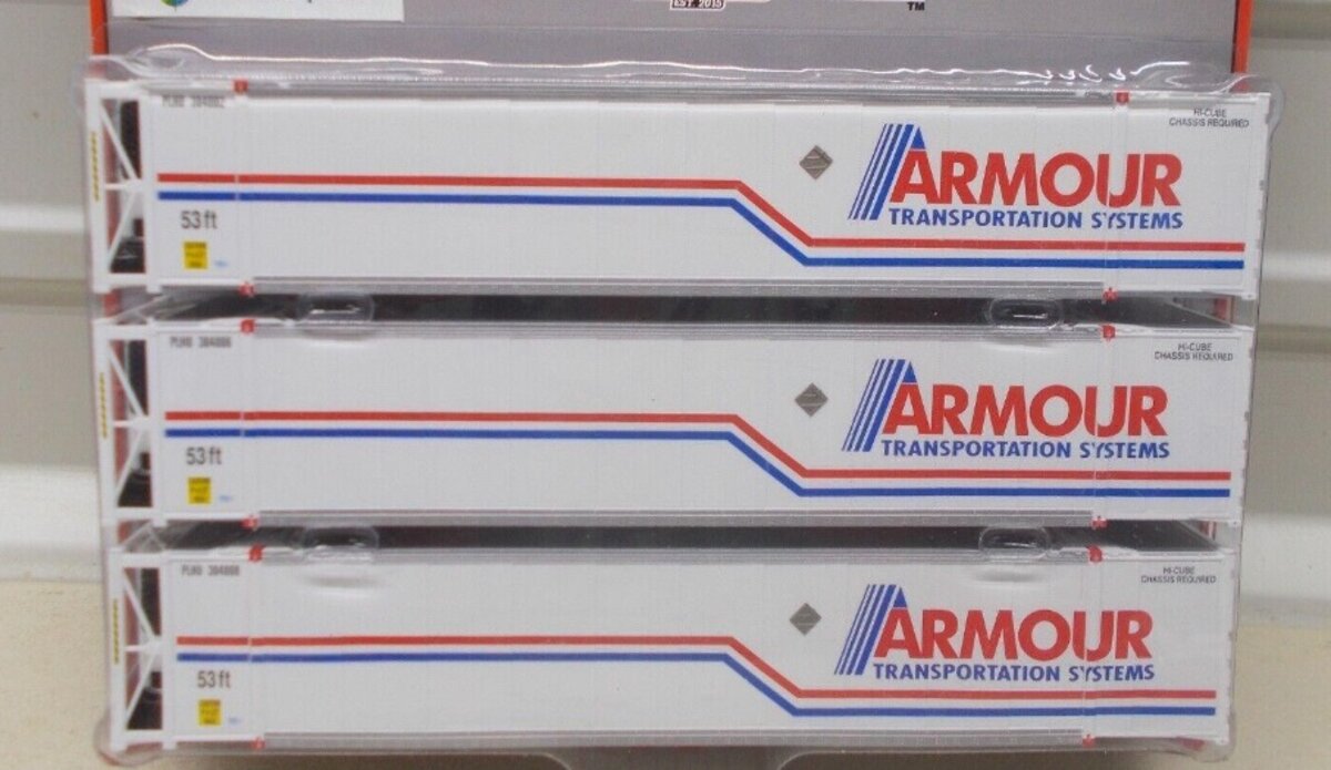 Scale Trains SXT10315 N Armour CIMC 53' Refrigerated Container (Pack of 3)
