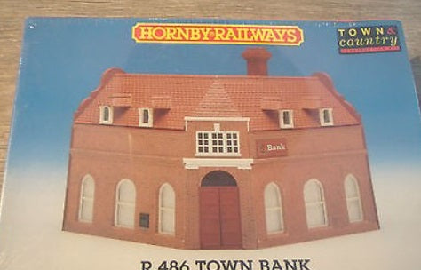 Hornby 486 OO Gauge Town Bank Mobel Kit