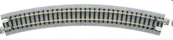 Kato 20-130 N 13-3/4" Radius 45° Curved UniTrack Single Piece