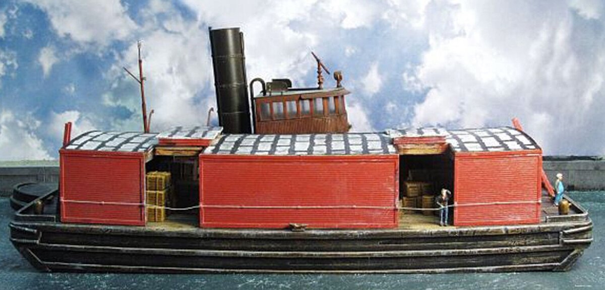Frenchman River Modelworks 168 HO Covered Wooden Barge Resin Kit