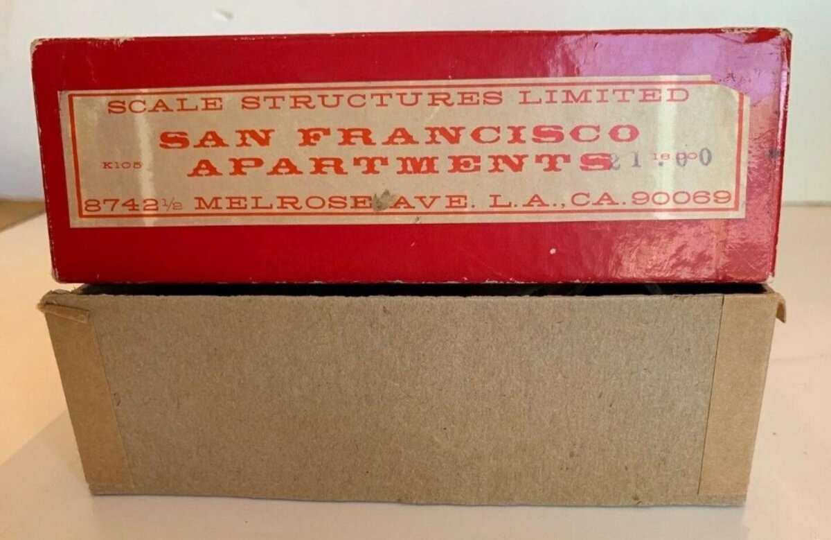 Scale Structures K105 HO San Francisco Apartments Building Kit