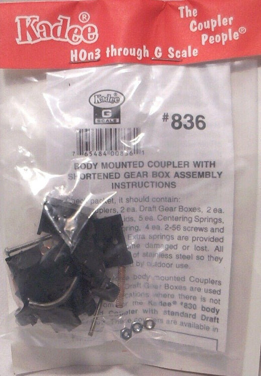 Kadee 836 G Scale Medium Offset Coupler With Short Gear Box