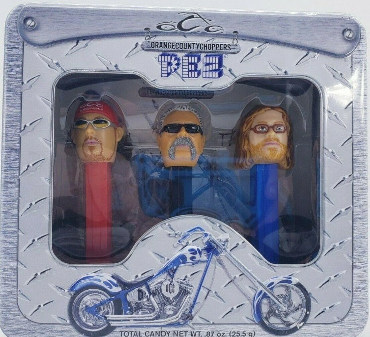 PEZ Orangecounty Choppers OCC Candy Dispenser Box (Pair of 3)