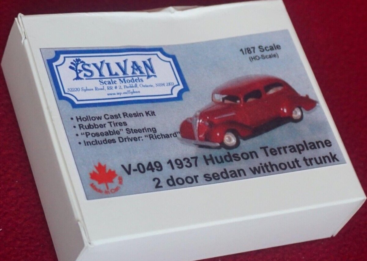 Sylvan Scale Models V-049 HO 1937 Hudson Terraplane 2Door Sedan Wiyhout Truck Ki