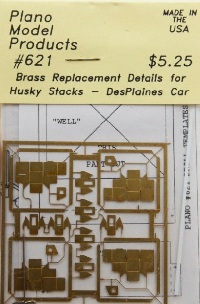 Plano Model Products 621 S Scale Brass Replacement Details For Husky Stacks