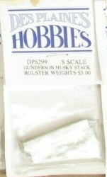 Des Plaines Hobbies DPS299 S Gunderson Husky Stack Bolster Weights
