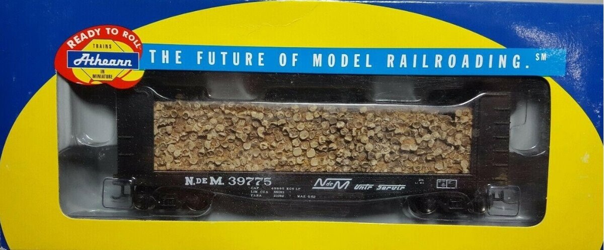 Athearn 91460 HO Nacionales de Mexico 40' Pulpwood Car #39775