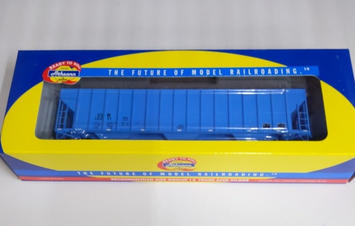 Athearn 73836 HO Cotton Belt 54'''' FMC Covered Hopper Car #12271