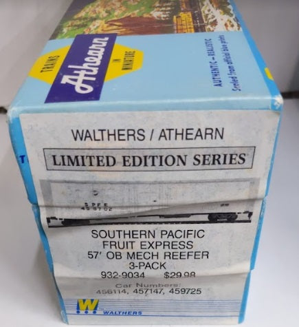 Athearn HO Southern Pacific Fruit Express 57' OB Mech Reefers Kit (Pack of 3)
