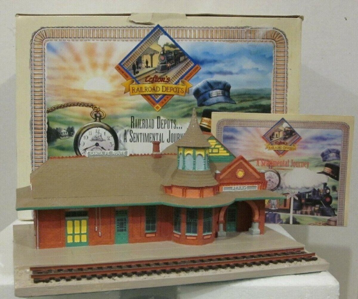 Leftons 01630 HO Railroad Depots Santa Fe Perris Station