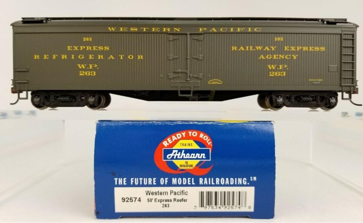 Athearn 92574 HO Western Pacific 50' Express Reefer #263