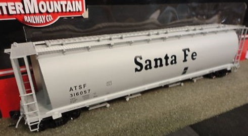 InterMountain 45135-02 HO Santa Fe Gray Cylindrical Covered Hopper Car # 316057