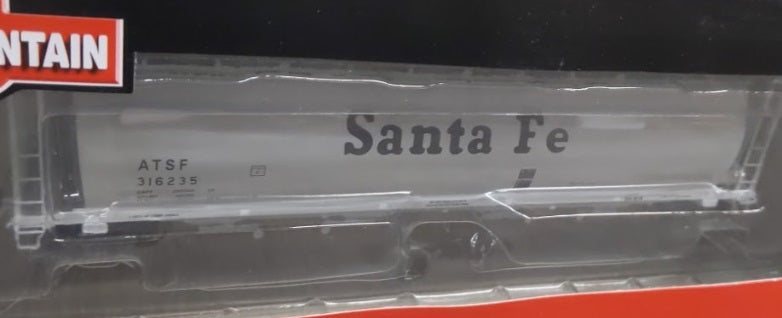 InterMountain 45135-05 HO Santa Fe Gray Cylindrical Covered Hopper Car # 316235