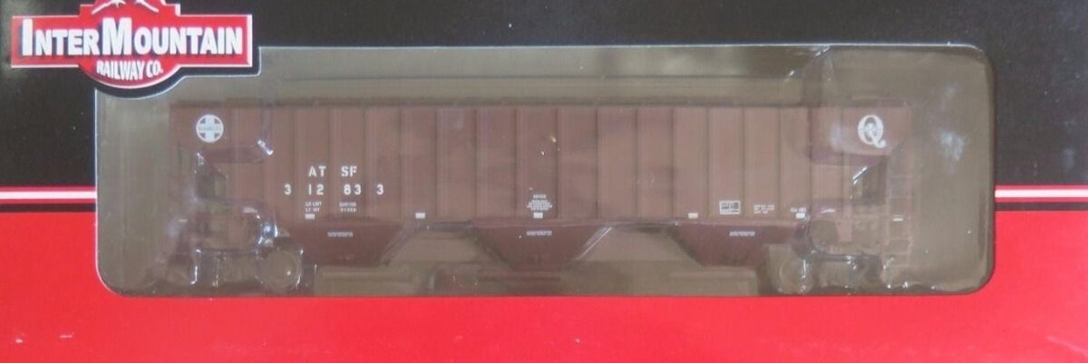 InterMountain 45361-04 HO 4750' Cubic 3-Bay Covered Hopper ATSF-Q Car #312833